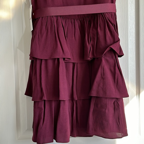 NWT Aritzia Sunday Best Elphin Dress in Spiced Burgundy - Picture 3 of 9